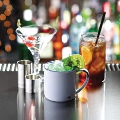 Null Gastronoble Olympia Emaillierte Tassen Weiß-blau 35cl -coffee cup shop 05f4720c 4653 48d7 9dae ac32e5efde19