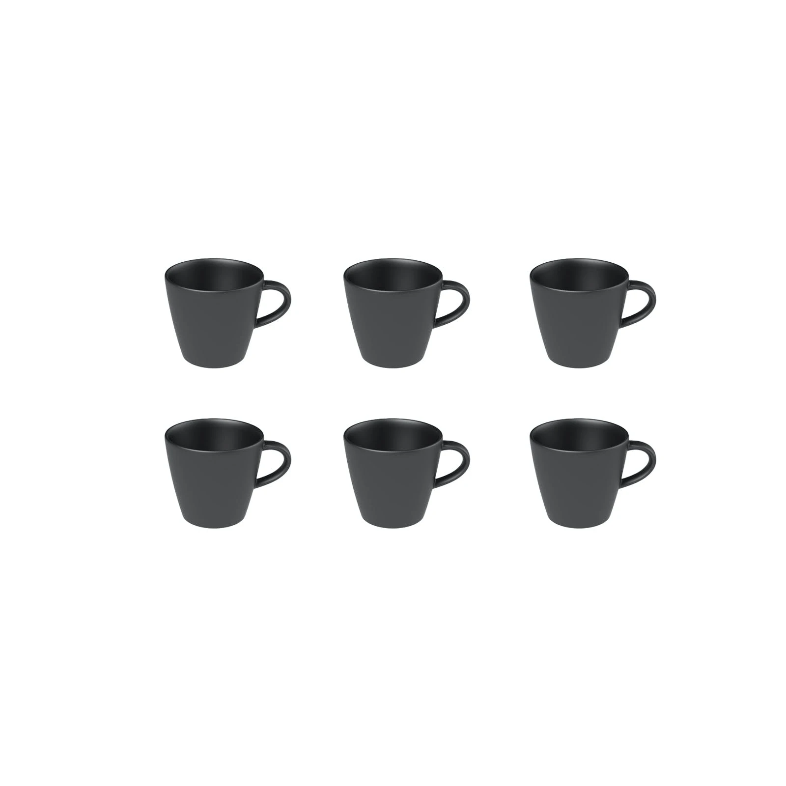 Villeroy & Boch Manufacture Rock Espressotasse Schwarz 60 Ml 6er Set 3 Villeroy & Boch Manufacture Rock Espressotasse Schwarz 60 Ml 6er Set