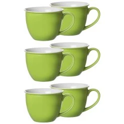 Ritzenhoff & Breker DOPPIO Jumbotasse 350 Ml Grau 6er Set -coffee cup shop 1ad217a3 4d14 4631 af69 a7722af70f0e