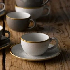 Churchill Stonecast Cappucino-Tasse Barley White ø11cm 340ml Weiß, Ohne Untertasse (12 Stück) Von CHEFGASTRO -coffee cup shop 1d2947fb 0baa 471b be1f fd469c134cdc