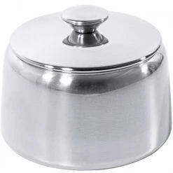 2x Contacto Zuckerdose Mit Deckel, Edelstahl, Volumen: 0,23 L, Durchmesser: 8 Cm, Höhe: 5 Cm