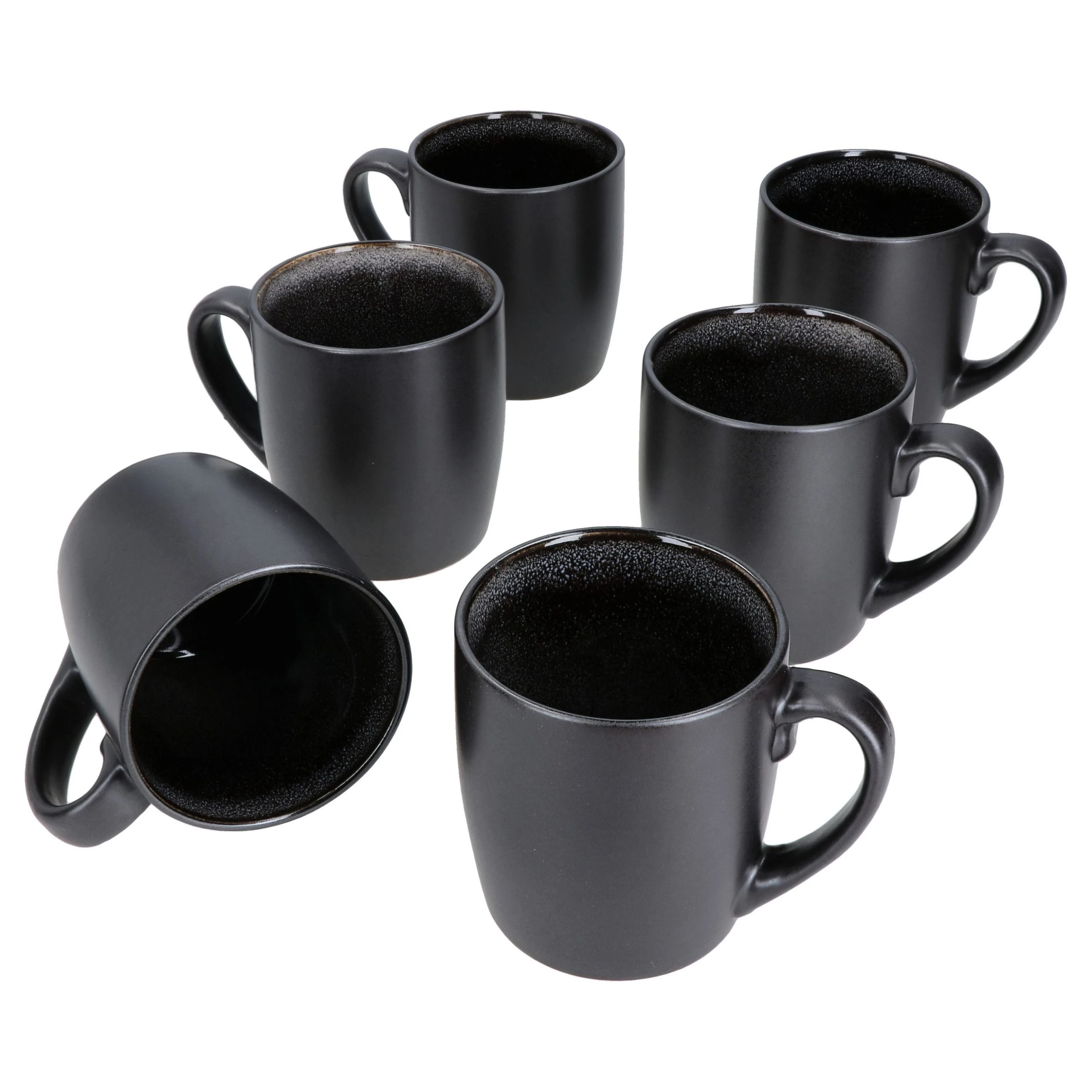 Null 6er Set Kaffeebecher Zakynthos Reactive Glaze Grey Black - 24321864 3 Null 6er Set Kaffeebecher Zakynthos Reactive Glaze Grey Black - 24321864