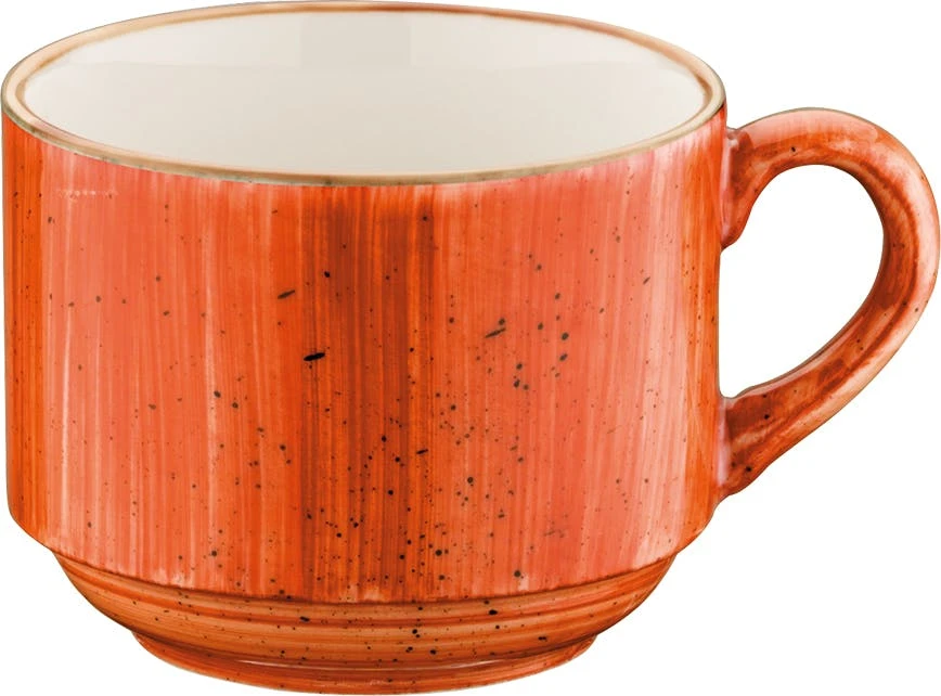 Bonna Premium Porcelain ATCBNC01CF Aura Terracotta Obertasse, Kaffeebecher, Kaffeetasse, 8.2x11cm, 210ml, Porzellan, Terrakotta, 1 Stück 2 Bonna Premium Porcelain ATCBNC01CF Aura Terracotta Obertasse, Kaffeebecher, Kaffeetasse, 8.2x11cm, 210ml, Porzellan, Terrakotta, 1 Stück
