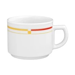 Esmeyer 6 X Seltmann Becher Mit 2 Henkel 0,30 L, Form: Vitalis, Dekor: 34290 Dunkelgelb-rot -coffee cup shop 95e92dda b5d4 432f a58d f717cc201148 2