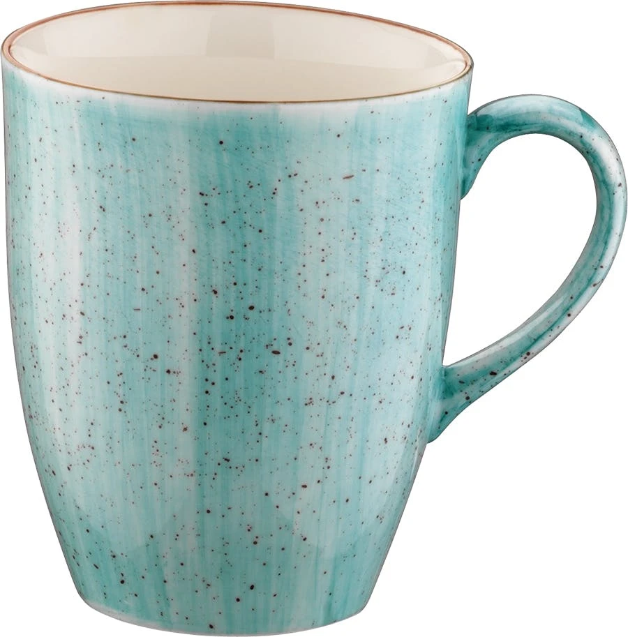 Bonna Premium Porcelain AAQMUG03KKN Aura Aqua Bockbecher, Kaffeebecher, Kaffeetasse, 8.2x11.4cm, 330ml, Porzellan, Türkis, 1 Stück 3 Bonna Premium Porcelain AAQMUG03KKN Aura Aqua Bockbecher, Kaffeebecher, Kaffeetasse, 8.2x11.4cm, 330ml, Porzellan, Türkis, 1 Stück