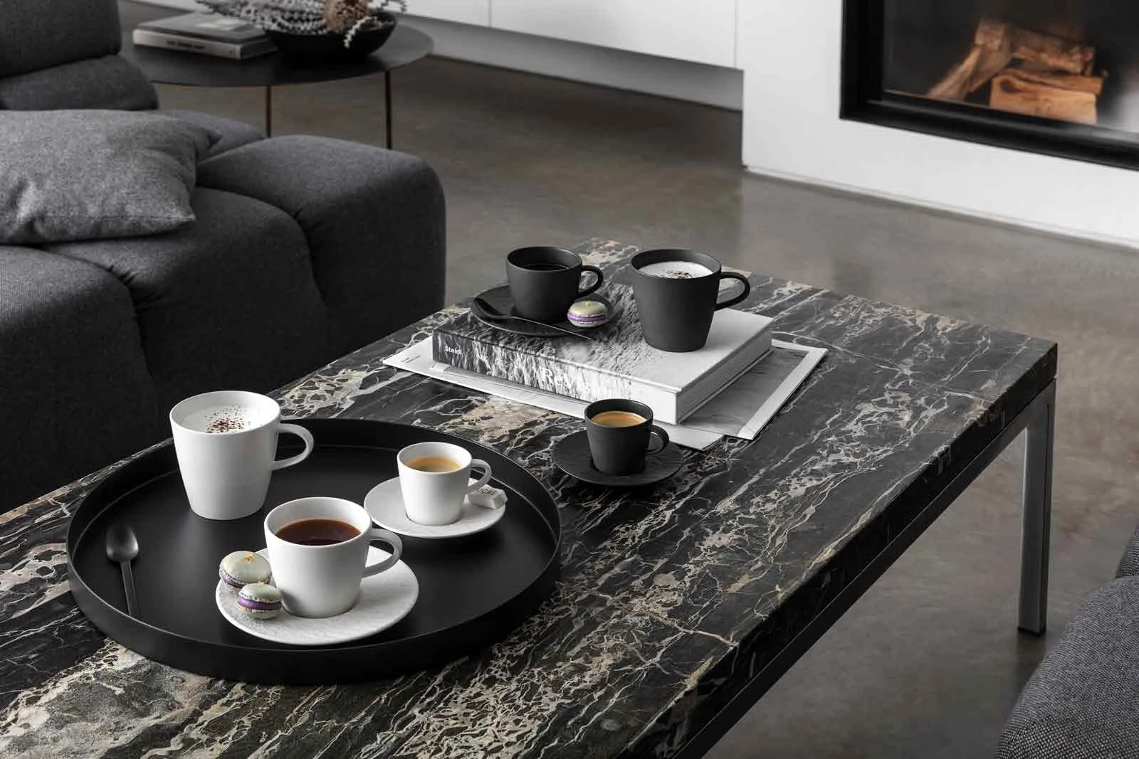 Villeroy & Boch Manufacture Rock Kaffeetasse Mit Untertasse Schwarz 8 Villeroy & Boch Manufacture Rock Kaffeetasse Mit Untertasse Schwarz – Bild 6