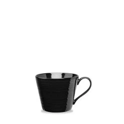 Churchill Rustics Line Kaffeetasse ø10x(H)8cm 355ml Schwarz, Ohne Untertasse (6 Stück) Von CHEFGASTRO