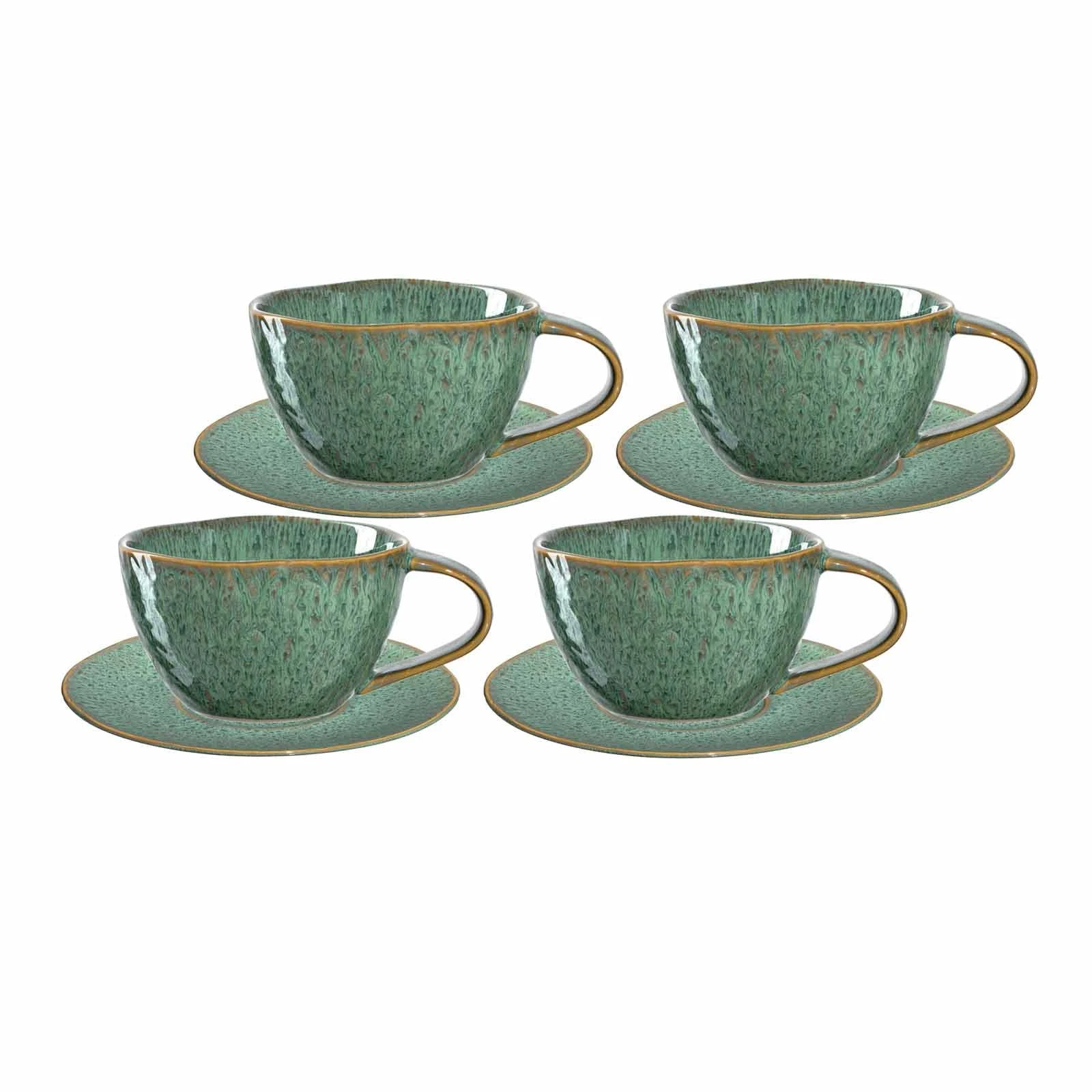 Leonardo MATERA Cappuccino Set Blau 8-teilig 4 Leonardo MATERA Cappuccino Set Blau 8-teilig – Bild 2
