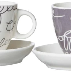 Ritzenhoff & Breker Porzellan Cappucinotasse Cornello Grau 180 Ml