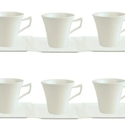 Null 6er Set Kaffeetasse 20cl Mit Kaffeeuntertasse 15cm Harmony