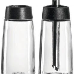 3x Leonardo 2-tlg. Hampton Milch- Und Zucker Set Farbe: Schwarz/transparent,