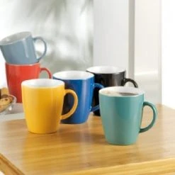 Esmeyer 6 X Henkelbecher Inhalt: 0,35 Ltr., Höhe: 9,6 Cm, -coffee cup shop fdb42284 3fd1 477b 8a39 f5ea9adb5029